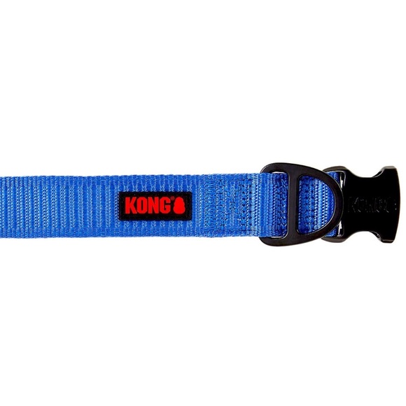 🐶 Kong M Blue Chew Resistant Comfort Adjustable Dog Collar Dogs Pet Pets Leash - Picture 1 of 9